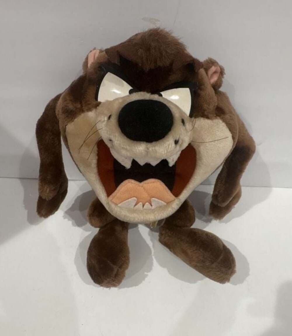 Vintage 1994 Applause Looney Tunes Taz Tasmanian Devil Plush Stuffed Animal Toy